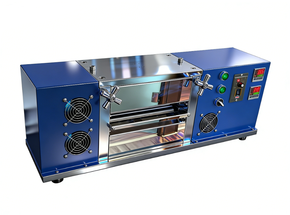 加热电动立式对辊机250宽度